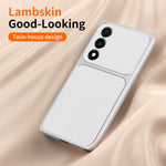 WANLONFENG til OnePlus Nord 5 5G / OnePlus Ace 5 Ultra 5G XYP-serie-cover, lammeskindsstruktur, PC TPU, præcise udskæringer, mobilcover med 2 hærdede glasfilm
