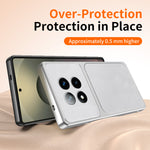 WANLONFENG XYP-seriecover til Xiaomi Poco X7 5G / Xiaomi Redmi Note 14 Pro 5G med lammeskindsstruktur, PC og TPU, præcise udskæringer og 2 stk. hærdet glas
