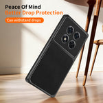 WANLONFENG for Xiaomi Redmi Note 14 Pro+ 5G XYP Series Case Lambskin Texture PC TPU Precise Cutouts Phone Cover with 2Pcs Tempered Glass Film