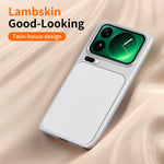WANLONFENG for Xiaomi 17 Pro Max XYP Series Case Lambskin Texture Shockproof PC TPU Hybrid Protective Cover with 2Pcs Tempered Glass Film