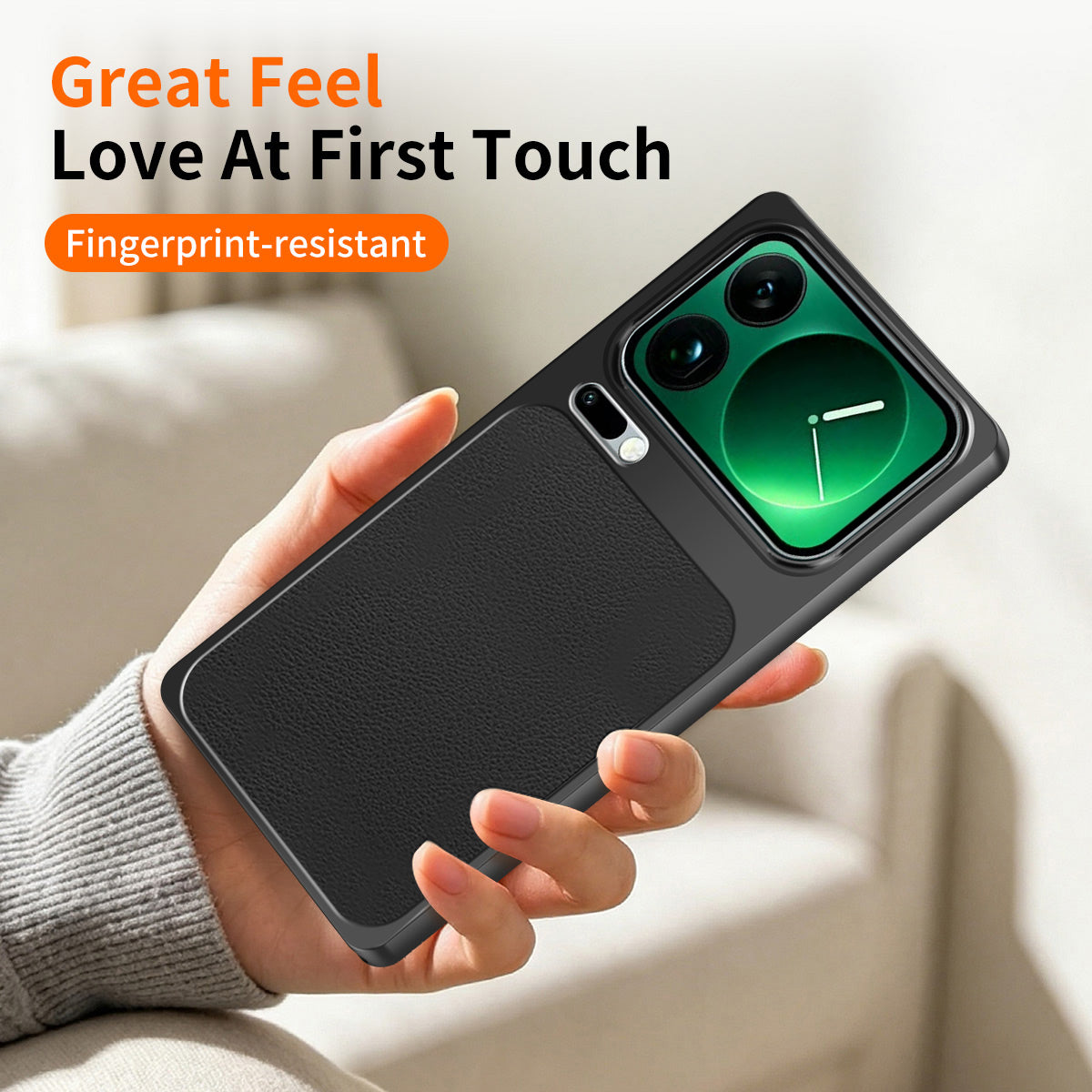 WANLONFENG for Xiaomi 17 Pro Max XYP Series Case Lambskin Texture Shockproof PC TPU Hybrid Protective Cover with 2Pcs Tempered Glass Film