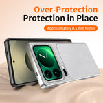 WANLONFENG for Xiaomi 17 Pro Max XYP Series Case Lambskin Texture Shockproof PC TPU Hybrid Protective Cover with 2Pcs Tempered Glass Film