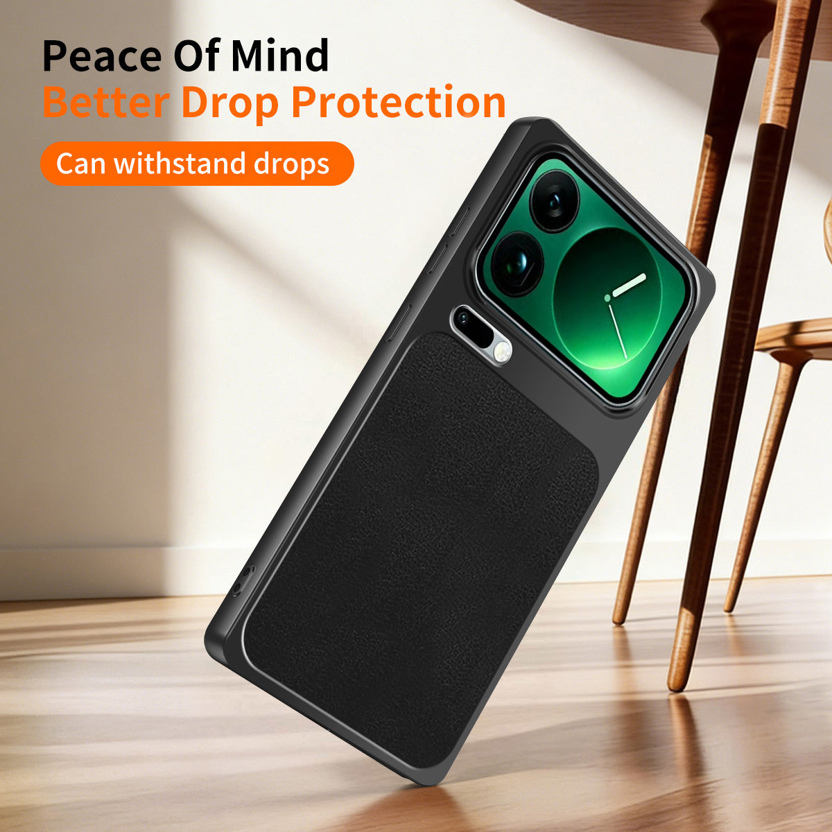 WANLONFENG for Xiaomi 17 Pro Max XYP Series Case Lambskin Texture Shockproof PC TPU Hybrid Protective Cover with 2Pcs Tempered Glass Film