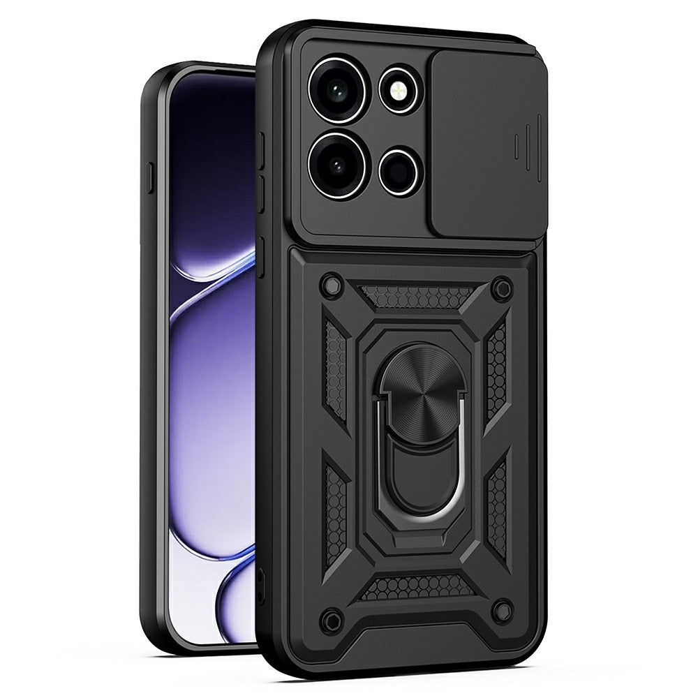 AMORUS For OnePlus Nord 6 5G Case Kickstand PC + TPU Phone Cover with Camera Lens Slider