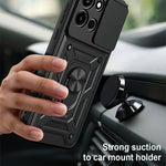 AMORUS For OnePlus Nord 6 5G Case Kickstand PC + TPU Phone Cover with Camera Lens Slider