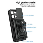 AMORUS For OnePlus Nord 6 5G Case Kickstand PC + TPU Phone Cover with Camera Lens Slider