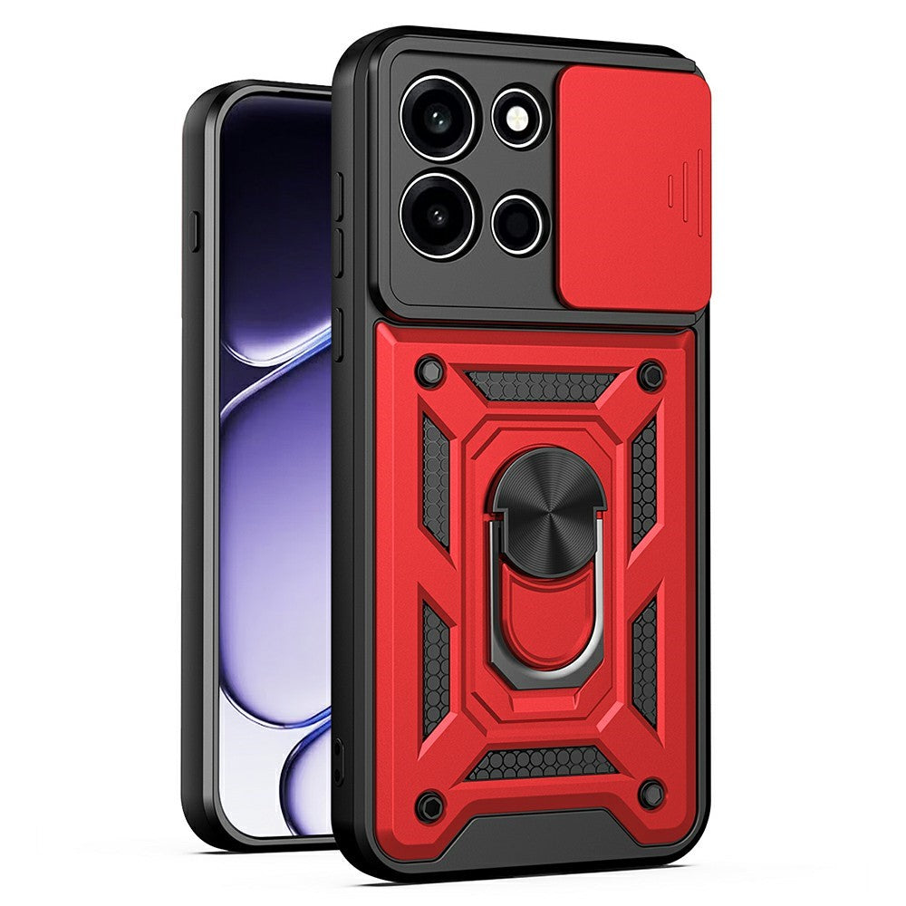 AMORUS For OnePlus Nord 6 5G Case Kickstand PC + TPU Phone Cover with Camera Lens Slider
