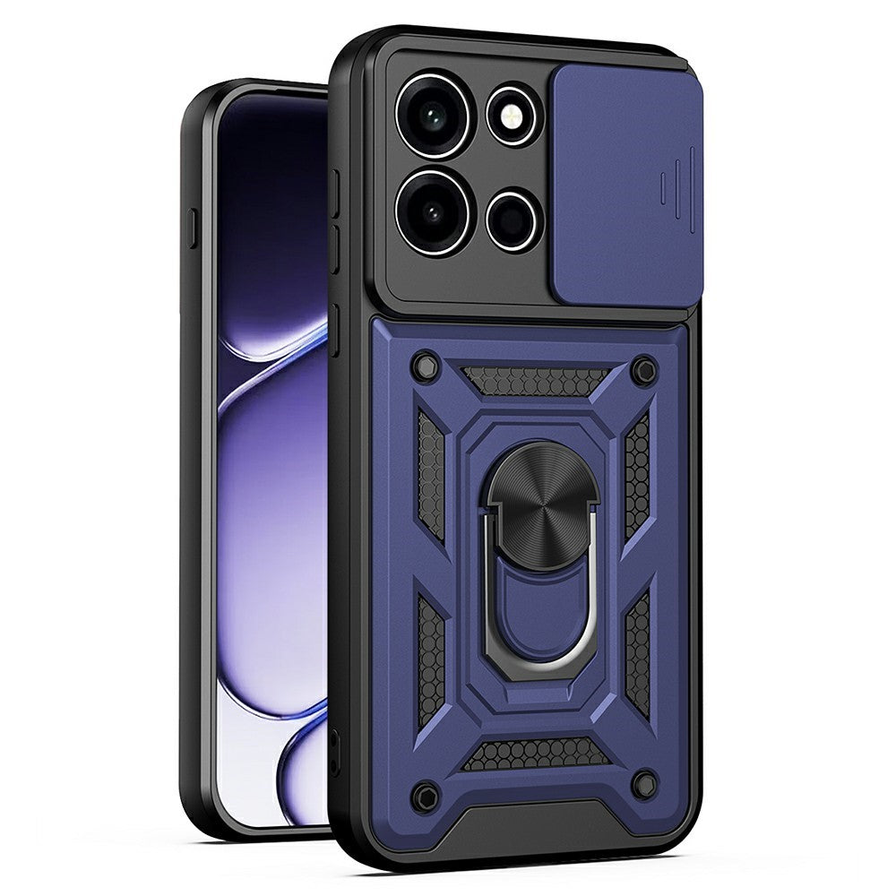 AMORUS For OnePlus Nord 6 5G Case Kickstand PC + TPU Phone Cover with Camera Lens Slider