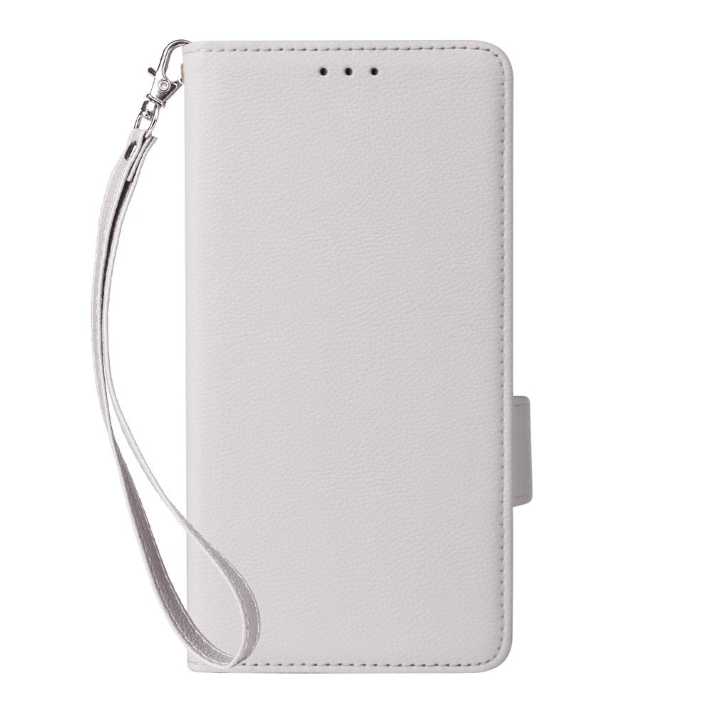 For Huawei Pura 90 Case Litchi Texture Wallet Leather Phone Cover with Wrist Strap