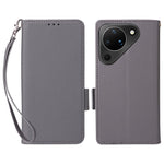 For Huawei Pura 90 Case Litchi Texture Wallet Leather Phone Cover with Wrist Strap