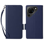 For Huawei Pura 90 Case Litchi Texture Wallet Leather Phone Cover with Wrist Strap