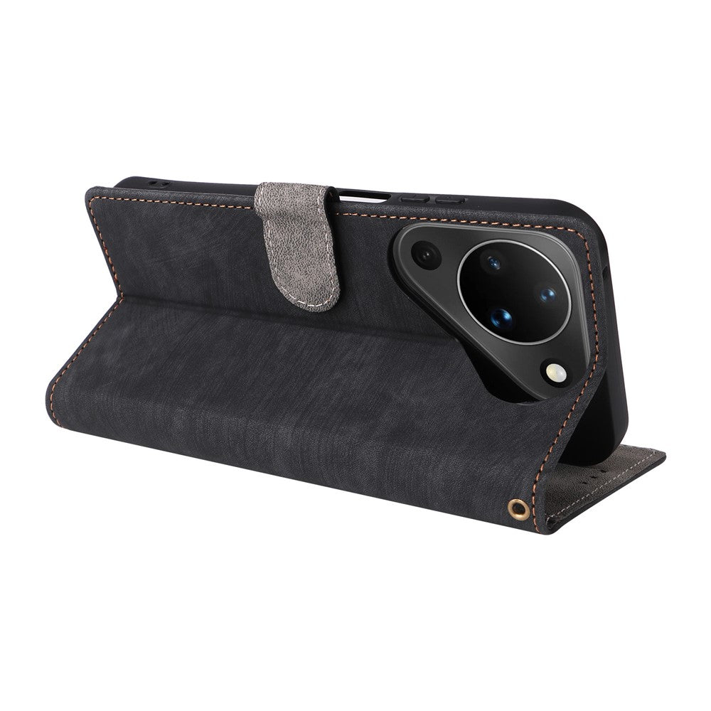 For Huawei Pura 90 Case Wallet RFID Blocking PU Leather Phone Cover Stand with Strap
