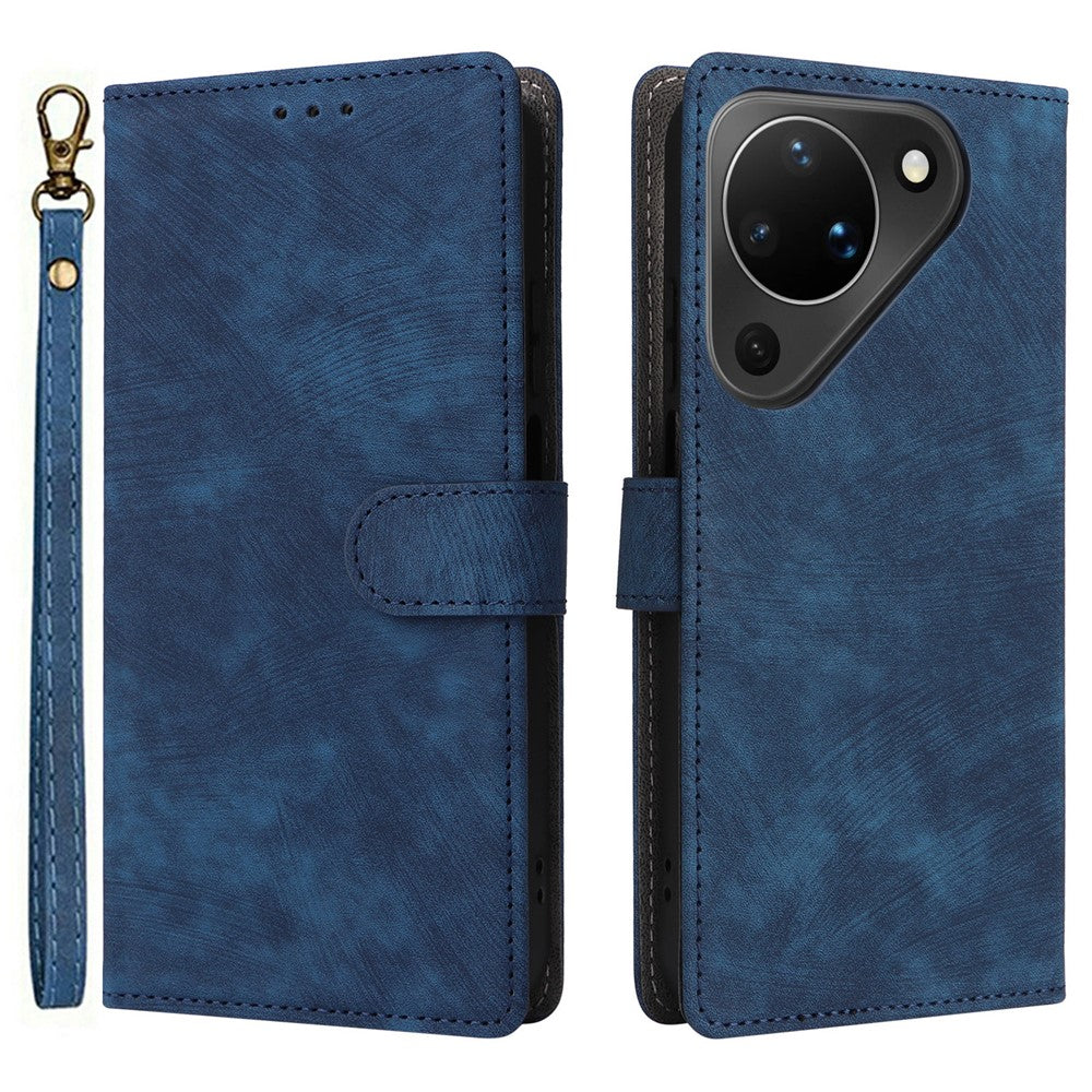 For Huawei Pura 90 Case Wallet RFID Blocking PU Leather Phone Cover Stand with Strap