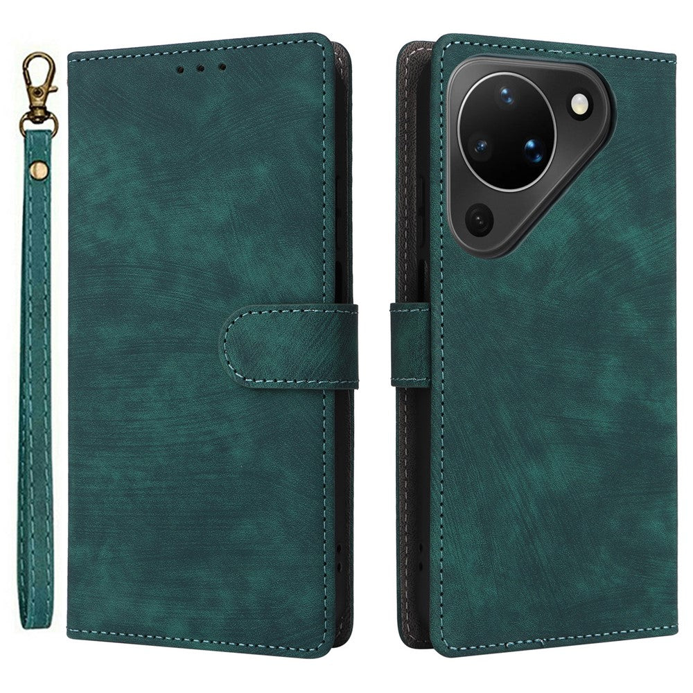 For Huawei Pura 90 Case Wallet RFID Blocking PU Leather Phone Cover Stand with Strap