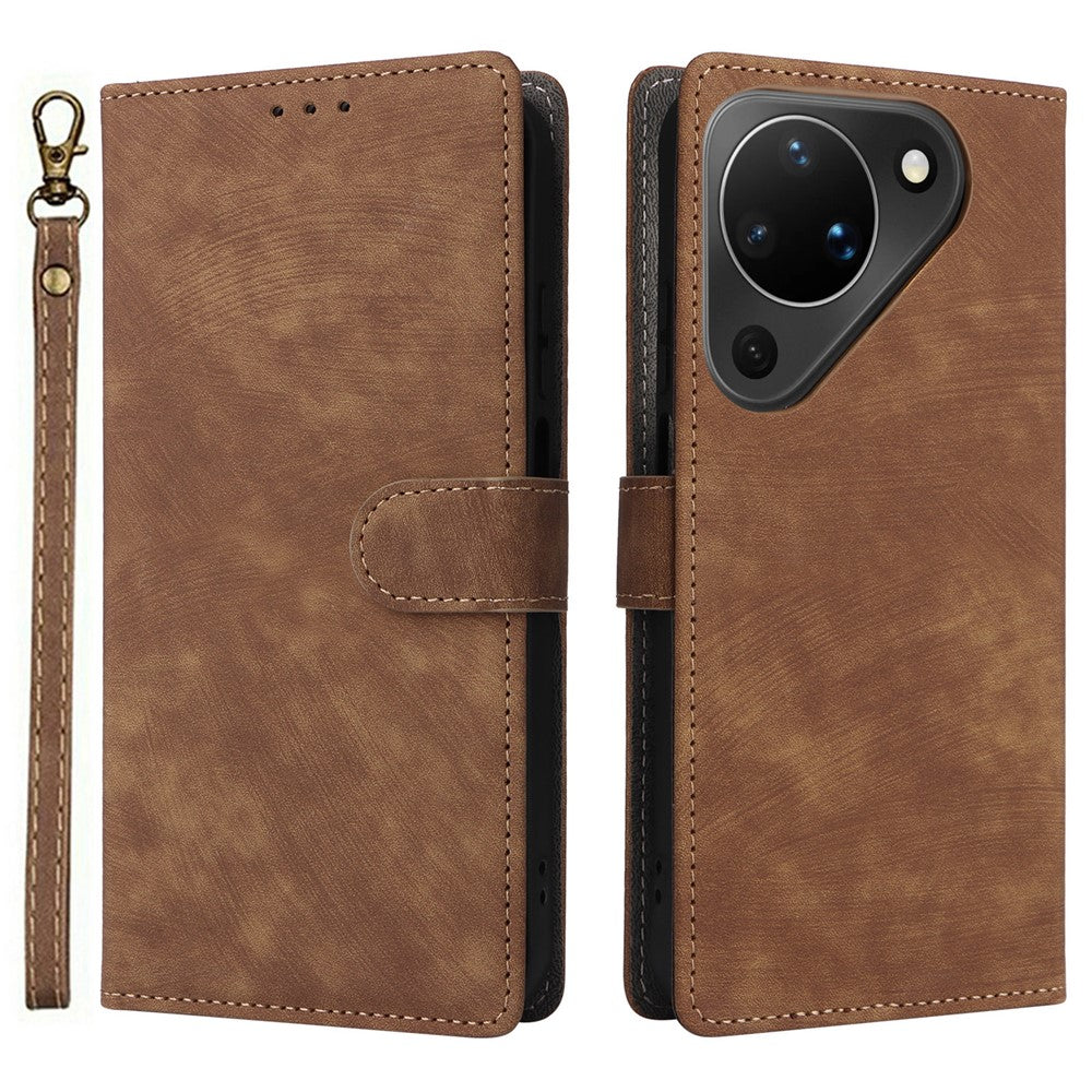 For Huawei Pura 90 Case Wallet RFID Blocking PU Leather Phone Cover Stand with Strap