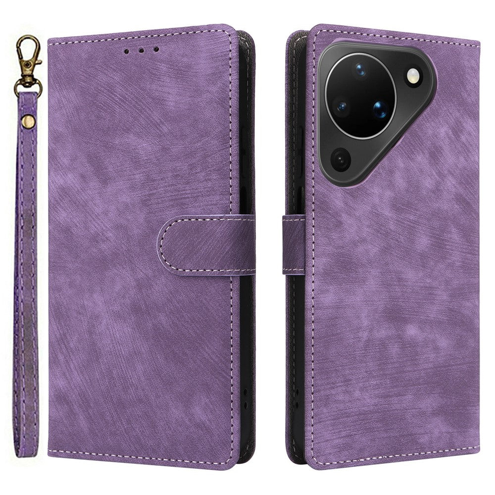 For Huawei Pura 90 Case Wallet RFID Blocking PU Leather Phone Cover Stand with Strap