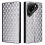 For Huawei Pura 90 Case Wallet Rhombus Imprinted PU Leather Phone Cover