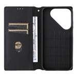 For Huawei Pura 90 Case Wallet Rhombus Imprinted PU Leather Phone Cover