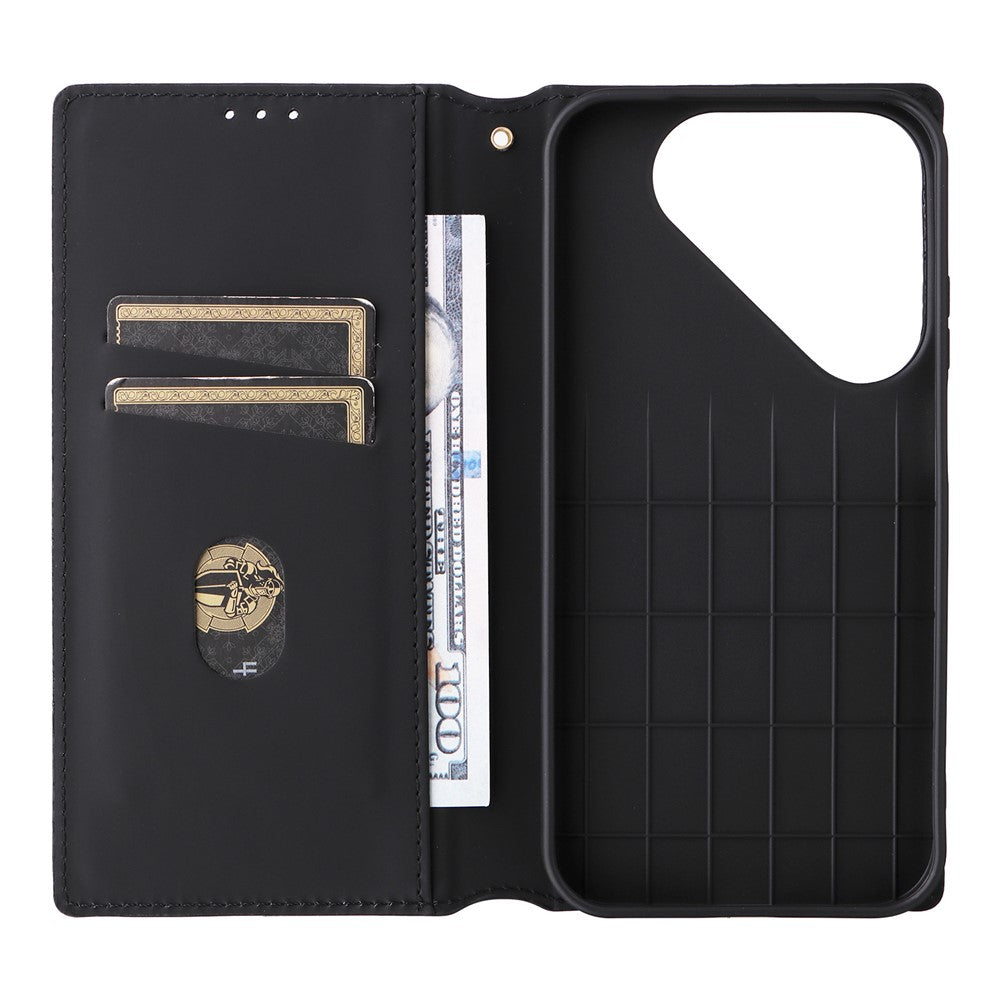 For Huawei Pura 90 Case Wallet Rhombus Imprinted PU Leather Phone Cover