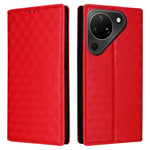 For Huawei Pura 90 Case Wallet Rhombus Imprinted PU Leather Phone Cover