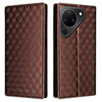 For Huawei Pura 90 Case Wallet Rhombus Imprinted PU Leather Phone Cover