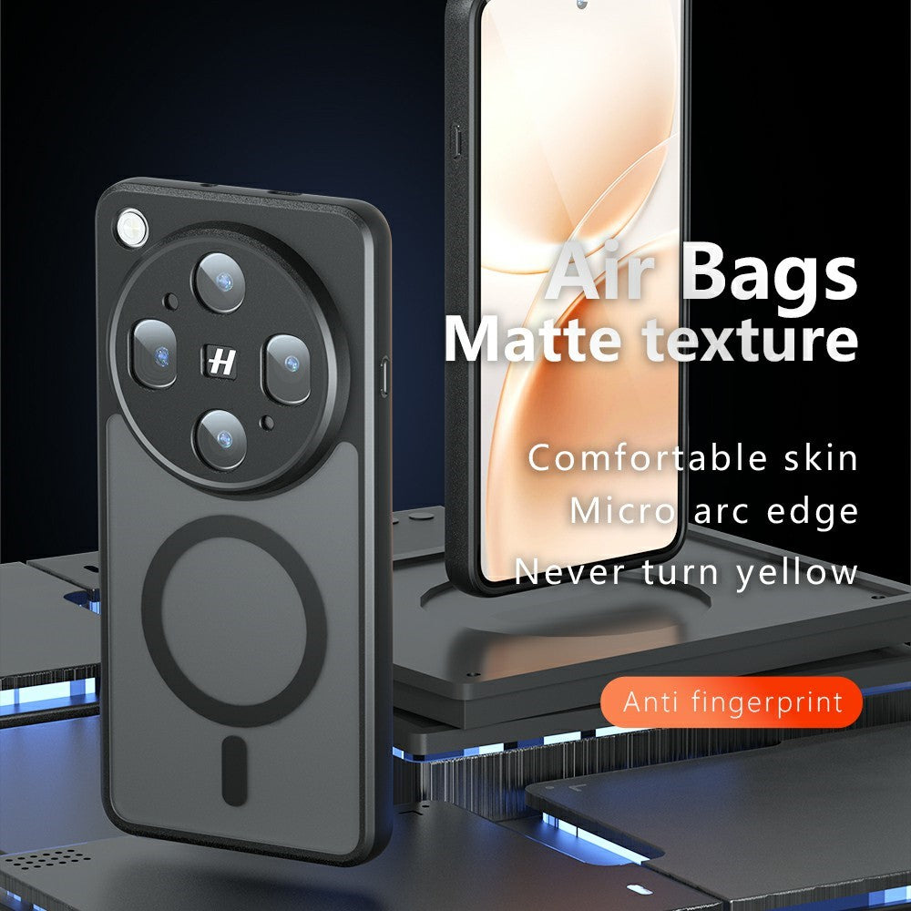 For Oppo Find X9 Ultra 5G Magnetic Case TPU + PC Matte Skin Touch Phone Cover