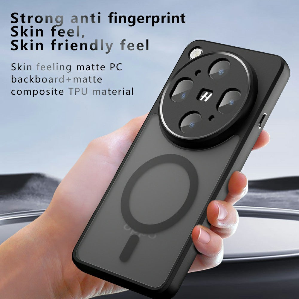 Til Oppo Find X9 Ultra 5G Magnetisk Etui TPU + PC Mat Skind-Touch Telefon Cover