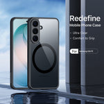 DUX DUCIS for Samsung Galaxy S26 FE Aimo Series Magnetic Case PC + TPU Clear Back Phone Cover (REACH Certification)