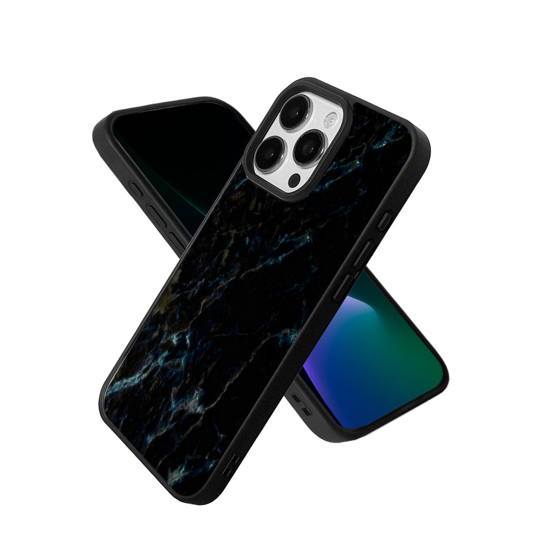 EYCASE til iPhone 15 Pro Magnetisk Cover Marmor Mønster TPU + Akryl Stødsikkert Telefoncover