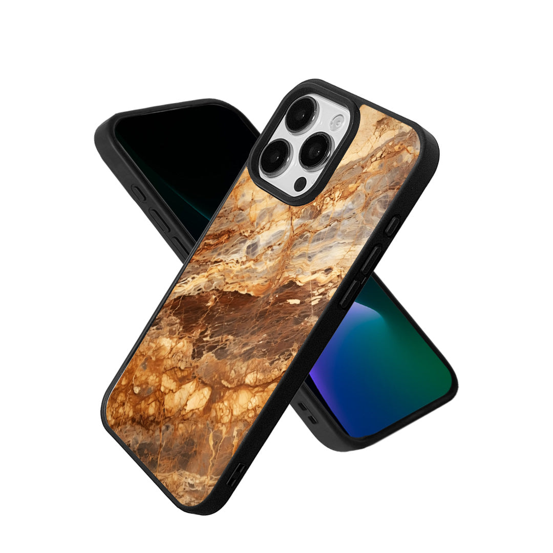 EYCASE til iPhone 15 Pro Magnetisk Cover Marmor Mønster TPU + Akryl Stødsikkert Telefoncover