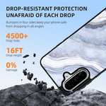 EYCASE for Samsung Galaxy A37 5G Magnetic Case Marble Pattern TPU + Acrylic Shockproof Phone Cover