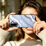 EYCASE for Samsung Galaxy A37 5G Magnetic Case Marble Pattern TPU + Acrylic Shockproof Phone Cover