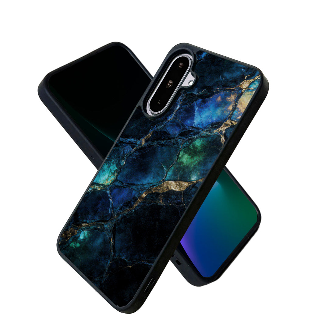 EYCASE for Samsung Galaxy A37 5G Magnetic Case Marble Pattern TPU + Acrylic Shockproof Phone Cover