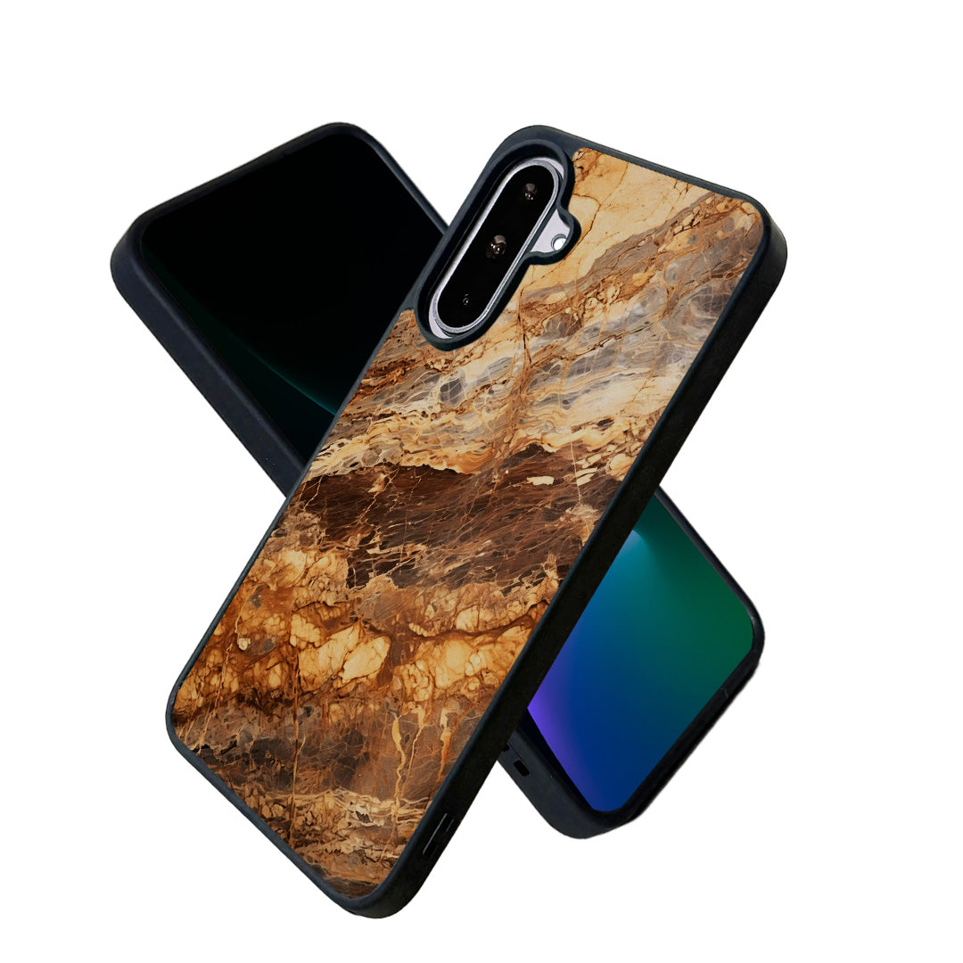 EYCASE for Samsung Galaxy A37 5G Magnetic Case Marble Pattern TPU + Acrylic Shockproof Phone Cover