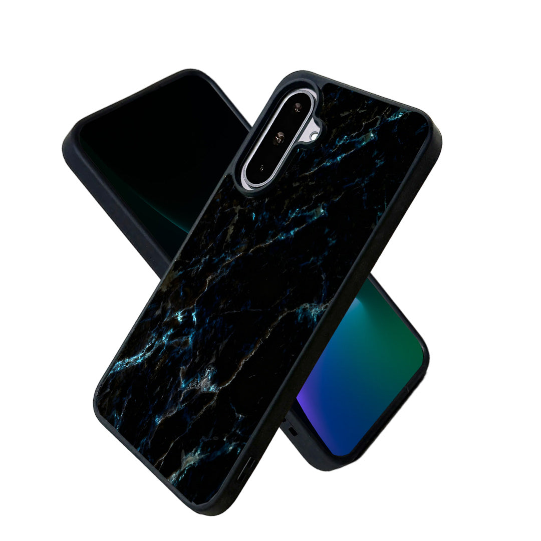 EYCASE for Samsung Galaxy A27 5G Magnetic Case Marble Pattern TPU + Acrylic Shockproof Phone Cover