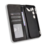 Til ZTE nubia Neo 5 GT 5G Læder Cover Pung Stativ Retro Tekstur Telefoncover