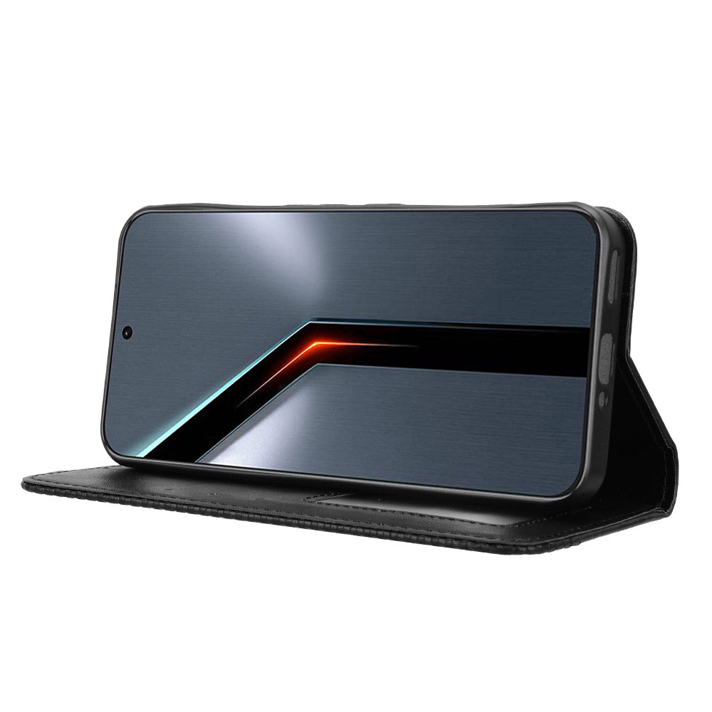 Til ZTE nubia Neo 5 GT 5G Læder Cover Pung Stativ Retro Tekstur Telefoncover