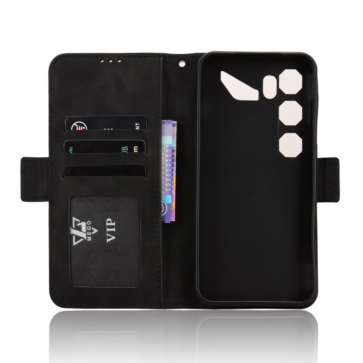 Til ZTE nubia Neo 5 GT 5G Læder Cover Telefon Pung Etui med Flere Kortlommer
