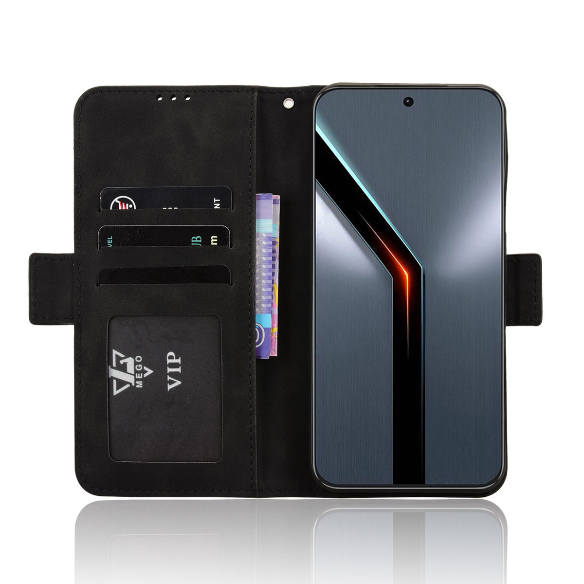 Til ZTE nubia Neo 5 GT 5G Læder Cover Telefon Pung Etui med Flere Kortlommer