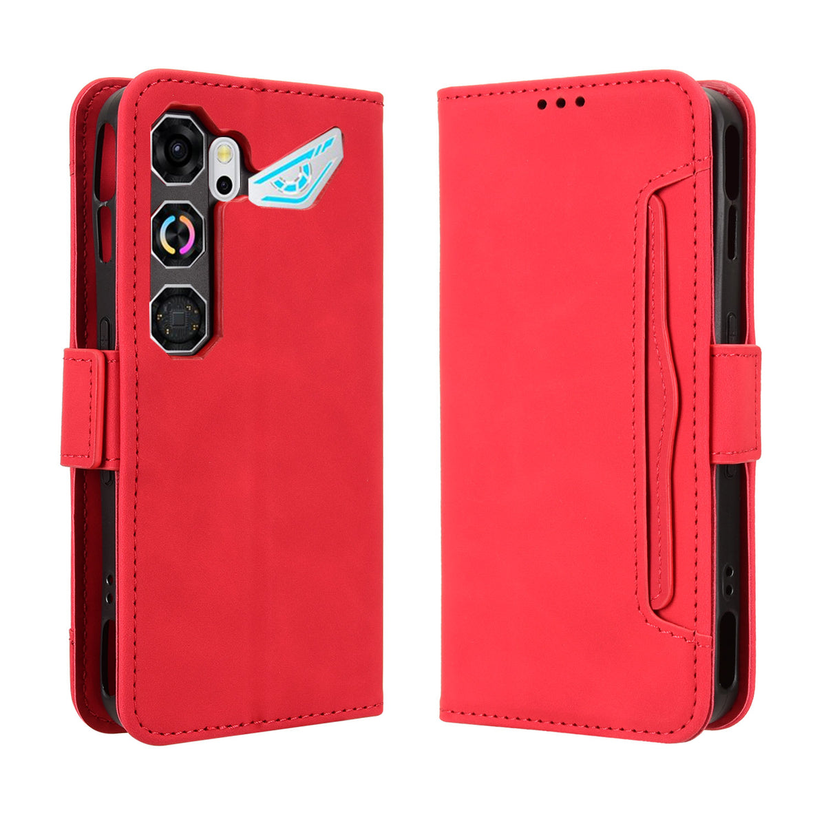 Til ZTE nubia Neo 5 GT 5G Læder Cover Telefon Pung Etui med Flere Kortlommer