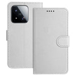 For Xiaomi 17 Max Leather Case Wallet Stand Solid Color Anti Drop Phone Cover