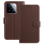 For Xiaomi 17 Max Leather Case Wallet Stand Solid Color Anti Drop Phone Cover