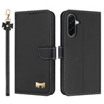 For Samsung Galaxy A27 5G Case Bowknot Decor Wallet Leather Phone Cover with Wrist Strap / Shoulder Strap