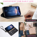 For Samsung Galaxy A27 5G Case Bowknot Decor Wallet Leather Phone Cover with Wrist Strap / Shoulder Strap