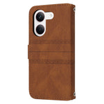For Xiaomi Redmi Turbo 5 5G Case Wallet Skin-Touch Leather Imprinted Phone Cover with Wrist Strap