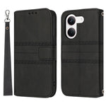 For Xiaomi Redmi Turbo 5 5G Case Wallet Skin-Touch Leather Imprinted Phone Cover with Wrist Strap