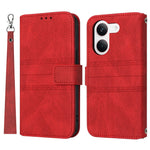 For Xiaomi Redmi Turbo 5 5G Case Wallet Skin-Touch Leather Imprinted Phone Cover with Wrist Strap