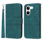 For Xiaomi Redmi Turbo 5 5G Case Wallet Skin-Touch Leather Imprinted Phone Cover with Wrist Strap