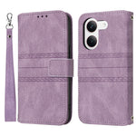For Xiaomi Redmi Turbo 5 5G Case Wallet Skin-Touch Leather Imprinted Phone Cover with Wrist Strap