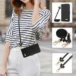 For Xiaomi Redmi Turbo 5 5G Case Bowknot Decor Wallet Leather Phone Cover with Wrist Strap / Shoulder Strap
